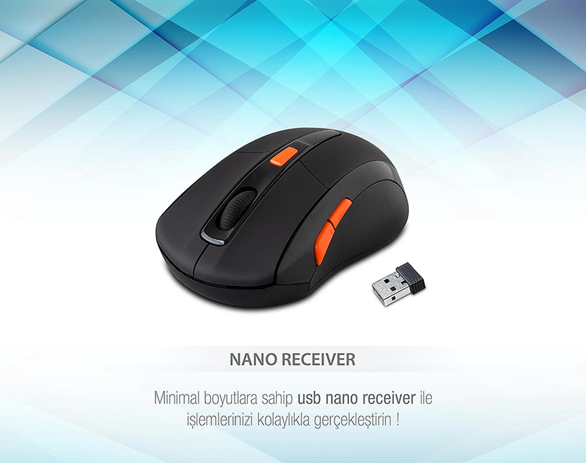 Everest SM-440 Usb 2.4 GHZ 1200 DPİ Kablosuz Mouse 2